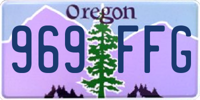 OR license plate 969FFG