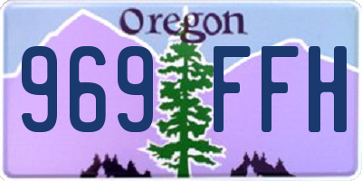 OR license plate 969FFH