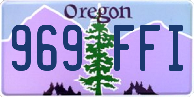 OR license plate 969FFI