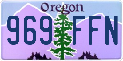 OR license plate 969FFN