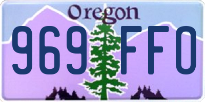 OR license plate 969FFO