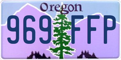 OR license plate 969FFP