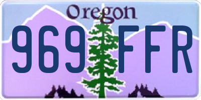 OR license plate 969FFR