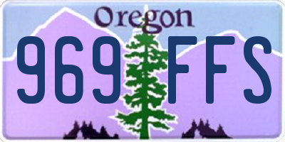 OR license plate 969FFS