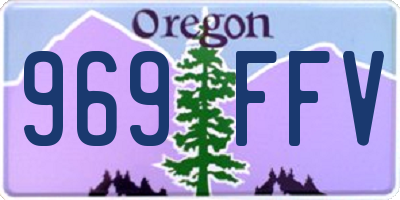 OR license plate 969FFV