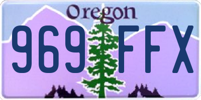 OR license plate 969FFX