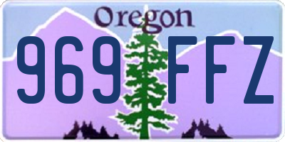 OR license plate 969FFZ