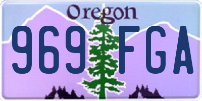 OR license plate 969FGA