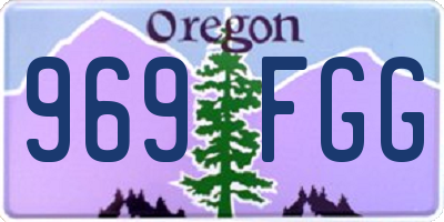 OR license plate 969FGG