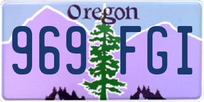OR license plate 969FGI