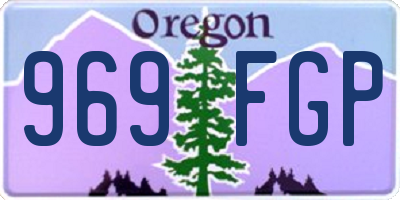 OR license plate 969FGP