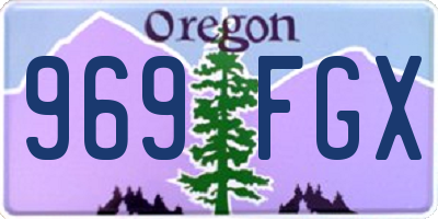 OR license plate 969FGX