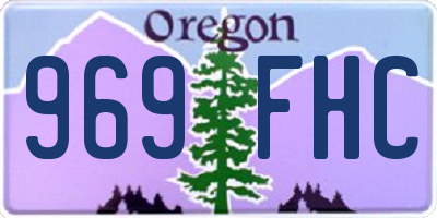 OR license plate 969FHC