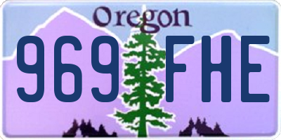 OR license plate 969FHE