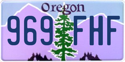 OR license plate 969FHF