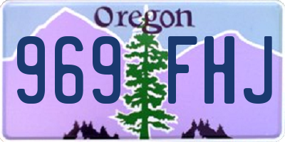OR license plate 969FHJ