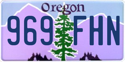 OR license plate 969FHN