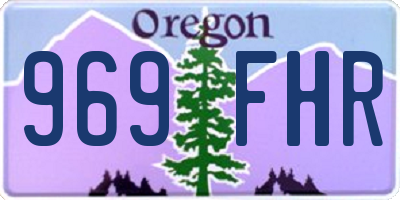 OR license plate 969FHR