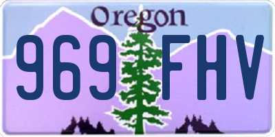 OR license plate 969FHV