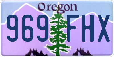 OR license plate 969FHX