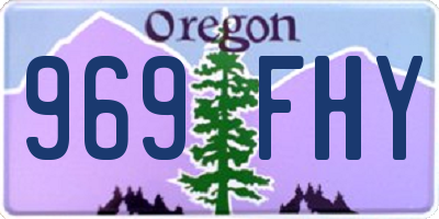 OR license plate 969FHY