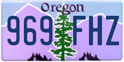 OR license plate 969FHZ