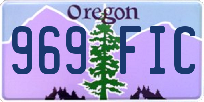 OR license plate 969FIC