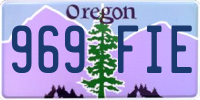 OR license plate 969FIE
