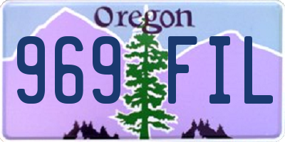 OR license plate 969FIL