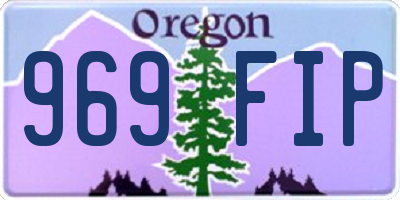 OR license plate 969FIP