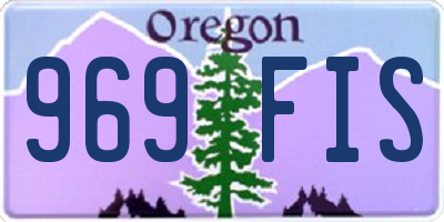 OR license plate 969FIS