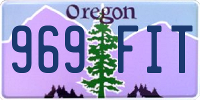 OR license plate 969FIT