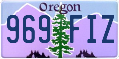 OR license plate 969FIZ