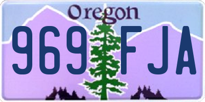 OR license plate 969FJA