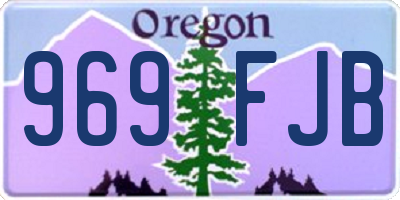OR license plate 969FJB