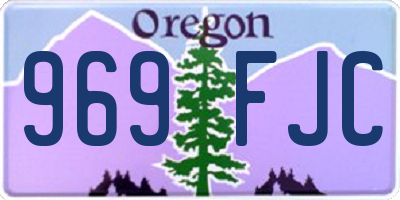 OR license plate 969FJC