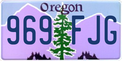 OR license plate 969FJG