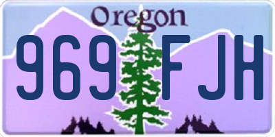 OR license plate 969FJH