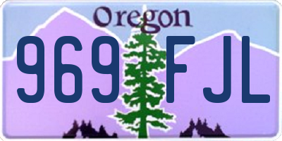 OR license plate 969FJL