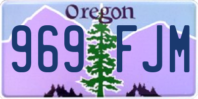 OR license plate 969FJM