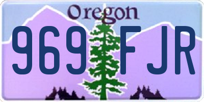 OR license plate 969FJR