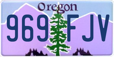 OR license plate 969FJV