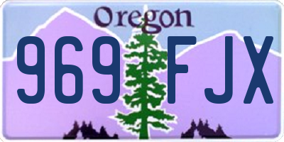 OR license plate 969FJX