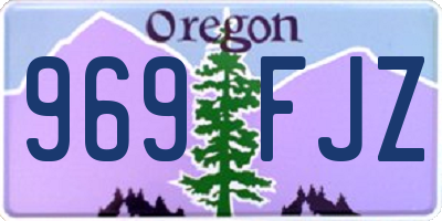 OR license plate 969FJZ