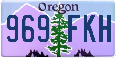 OR license plate 969FKH