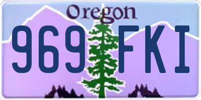 OR license plate 969FKI