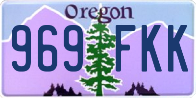 OR license plate 969FKK