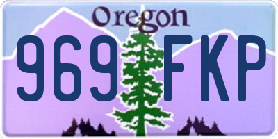 OR license plate 969FKP