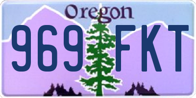 OR license plate 969FKT