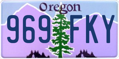 OR license plate 969FKY